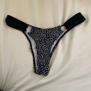 Black and White Bikini Bottoms Large